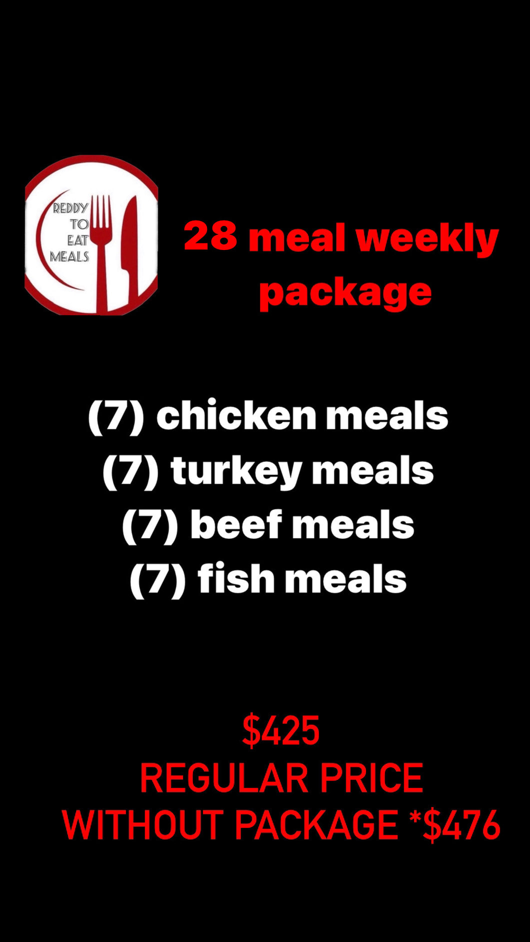 28 meal package